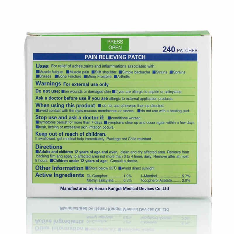 Kongdy|Transdermal Mint Pain Patch